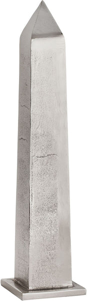 Small Nickel Plated Table Top Obelisk