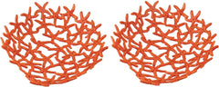 Hand Forged Orange Starfish Bowl