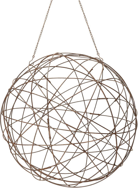 Aged Iron Wire Sphere - Large.
