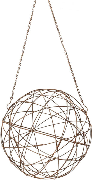 Aged Iron Wire Sphere - Small.