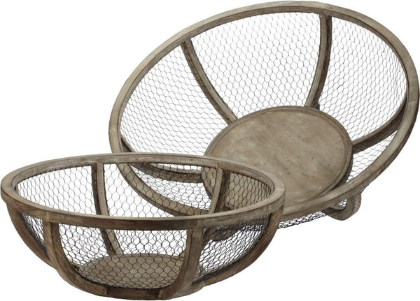 Wire Atlas Dishes- (Set of 2)