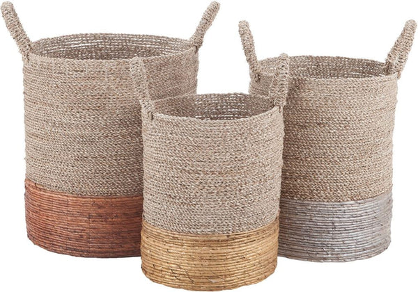 Mixed Metallics Nested Baskets