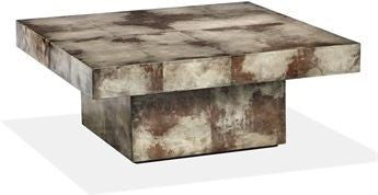 Marilyn Plinth Table - Brown Vellum