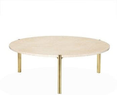 Bryce Round Cocktail Table - Cream