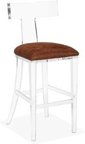 Tristan Klismos Bar Stool - Coffee Hide