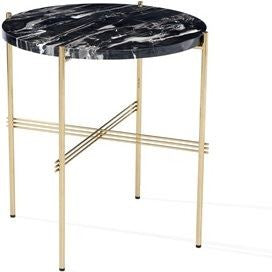 Selita Side Table - Nero Storm