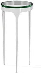 Camilla Drink Table - Glass/ Nickel