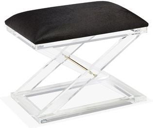 Asher Stool - Black Hide