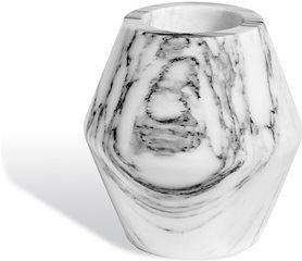 Olive Marble Vase - Arabescato
