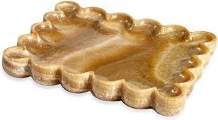 Bliss Scalloped Tray - Onyx