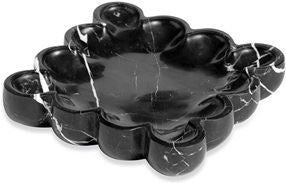 Bliss Square Scalloped Tray - Black