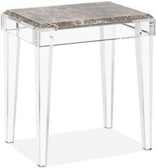 Amal Side Table - Italian Gray