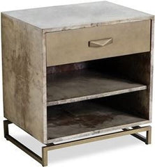 Kiran Vellum Bedside Chest