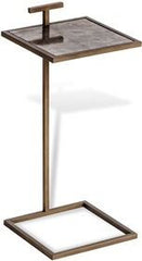 Soren Square Drink Table - Brown Vellum