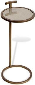 Soren Circular Drink Table - Shagreen