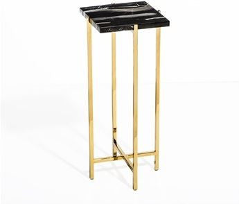 Laurent Square Drink Table - Black