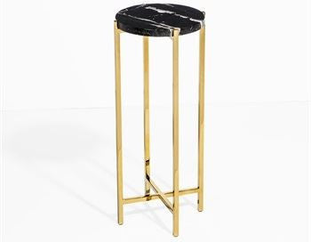 Laurent Round Drink Table - Black