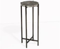 Laurent Round Drink Table - Gray