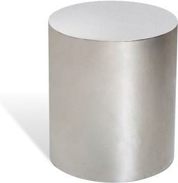 Aubrey Cylinder Side Table - Silver