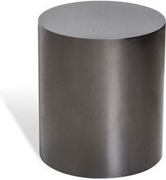 Aubrey Cylinder Side Table - Black Nickel