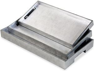 Essex Rectangular Trays - Silver