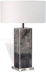 Phoebe Table Lamp - Hammered Silver