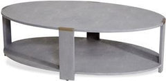 Evelyn Cocktail Table - Gray Shagreen
