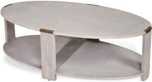 Evelyn Cocktail Table - Cream Shagreen