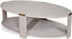 Evelyn Cocktail Table - Cream Shagreen