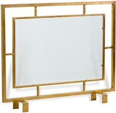 Shay Glass Fire Screen - Gold
