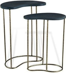 Anton Side Tables - Antq. Brass