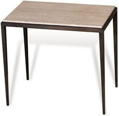 Morell End Table - Travertine