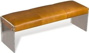 Aiden Leather Bench