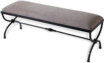 Remy Forged Bench - Taupe