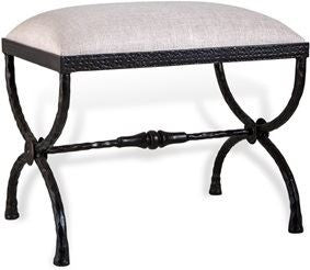 Remy Forged Stool - Cream