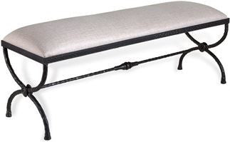 Remy Forged Bench - Cream