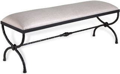 Remy Forged Bench - Cream