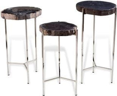 Banten Petrified Wood Drink Tables