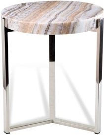 Cascades Onyx Side Table - Circular