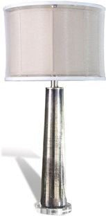 Silver Rain Glass Lamp