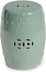 Celadon Bamboo Garden Stool
