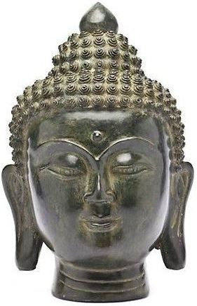 Bronze Buddha Head Black
