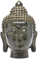 Bronze Buddha Head Black