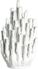 Coral Vase White - L