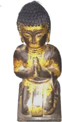 Gilt Bronze Praying Buddha Kneel Down