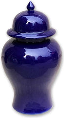 Cobalt Blue Temple Jar - L