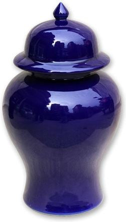 Cobalt Blue Temple Jar - M
