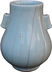 Crackle Celadon Double Ear Vase - S