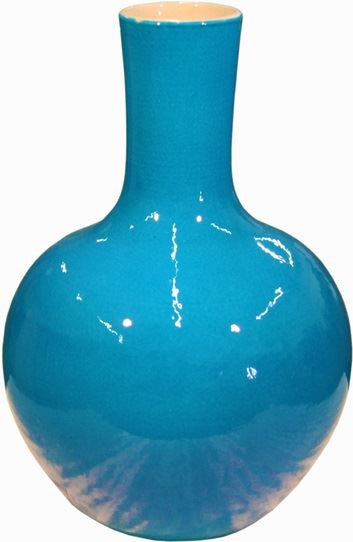 Turquoise Globular Vase