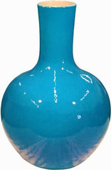 Turquoise Globular Vase